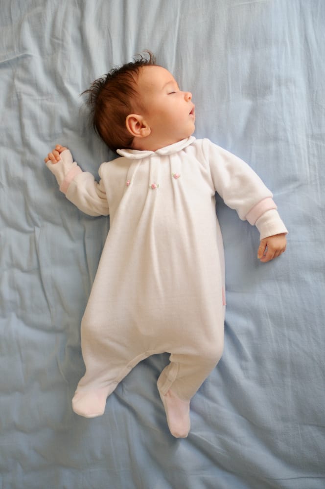 An infant with acid reflux is placed to sleep on his back to prevent SIDS
